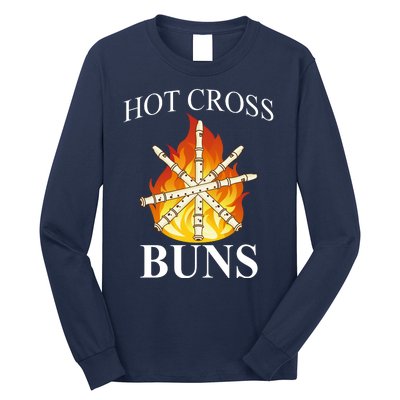 Hot Cross Buns Metal Rock Long Sleeve Shirt