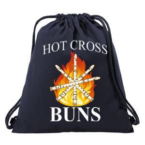 Hot Cross Buns Metal Rock Drawstring Bag