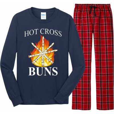 Hot Cross Buns Metal Rock Long Sleeve Pajama Set