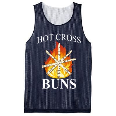 Hot Cross Buns Metal Rock Mesh Reversible Basketball Jersey Tank