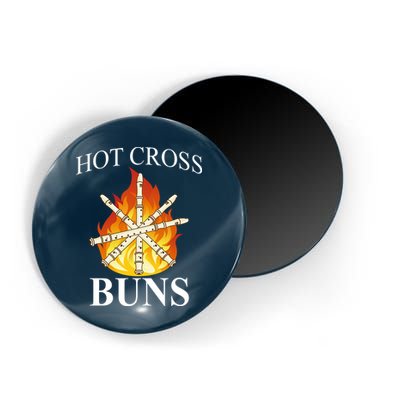 Hot Cross Buns Metal Rock Magnet