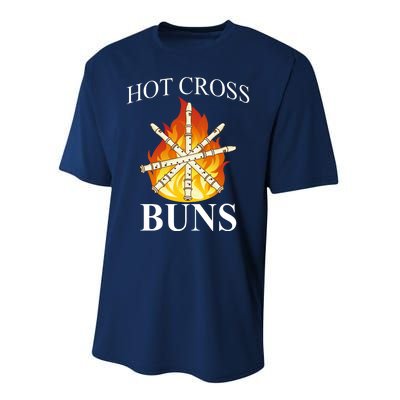 Hot Cross Buns Metal Rock Performance Sprint T-Shirt