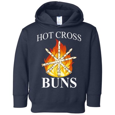 Hot Cross Buns Metal Rock Toddler Hoodie