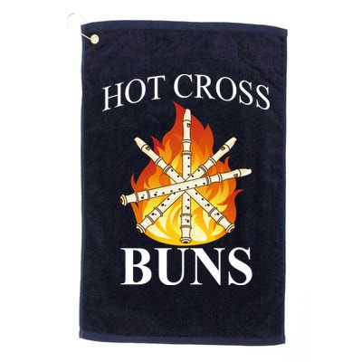 Hot Cross Buns Metal Rock Golf Towel