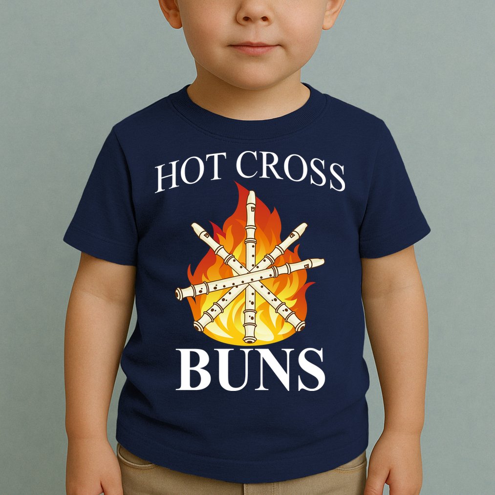 Hot Cross Buns Metal Rock Toddler T-Shirt