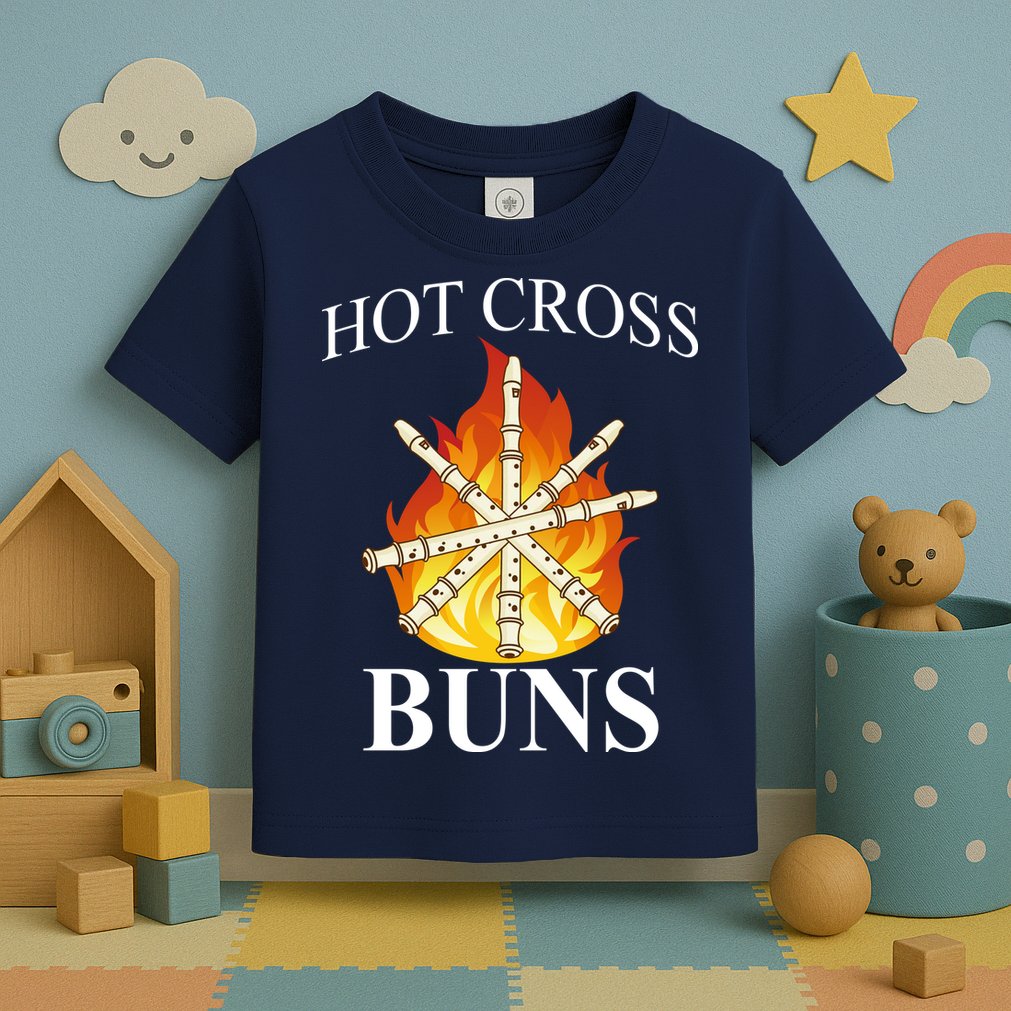 Hot Cross Buns Metal Rock Toddler T-Shirt