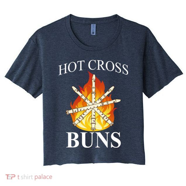 Hot Cross Buns Metal Rock Crop Top