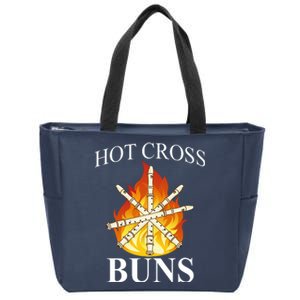 Hot Cross Buns Metal Rock Zip Tote Bag