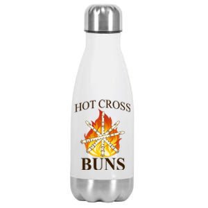 Hot Cross Buns Metal Rock Stainless Steel Insulated Water Bottle