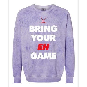 Hockey - Canada bring your EH Game Colorblast Crewneck Sweatshirt