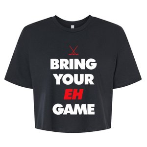 Hockey - Canada bring your EH Game Bella+Canvas Jersey Crop Tee