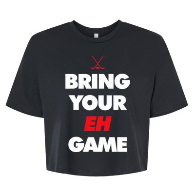 Hockey - Canada bring your EH Game Bella+Canvas Jersey Crop Tee