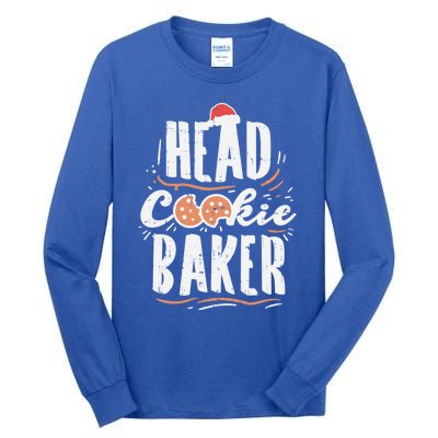 Head Cookie Baker Matching Family Christmas Pajama Gift Cute Gift Tall Long Sleeve T-Shirt