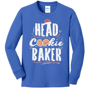 Head Cookie Baker Matching Family Christmas Pajama Gift Cute Gift Kids Long Sleeve Shirt