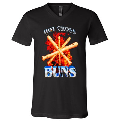 Hot Cross Buns V-Neck T-Shirt