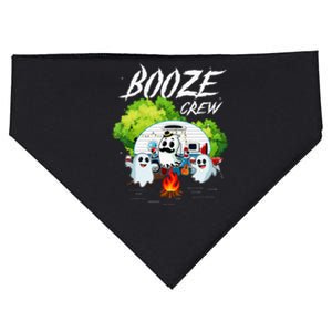 Halloween Camping Booze Crew Campfire Party Wine Gift Idea USA-Made Doggie Bandana