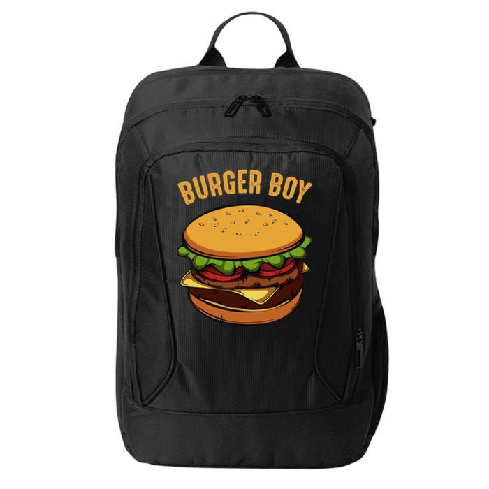 Hamburger Cheeseburger Burger Boy Funny Fast Food Lover City Backpack