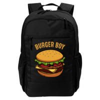 Hamburger Cheeseburger Burger Boy Funny Fast Food Lover Daily Commute Backpack