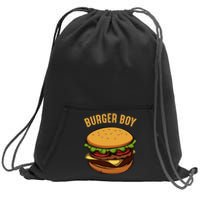 Hamburger Cheeseburger Burger Boy Funny Fast Food Lover Sweatshirt Cinch Pack Bag