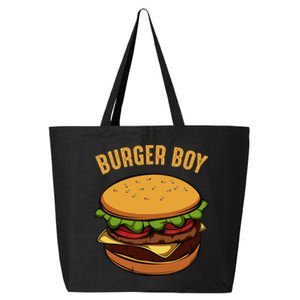 Hamburger Cheeseburger Burger Boy Funny Fast Food Lover 25L Jumbo Tote