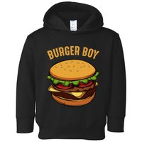 Hamburger Cheeseburger Burger Boy Funny Fast Food Lover Toddler Hoodie