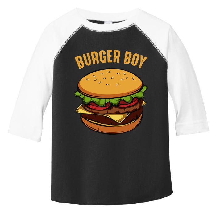 Hamburger Cheeseburger Burger Boy Funny Fast Food Lover Toddler Fine Jersey T-Shirt