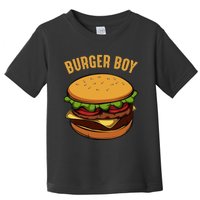 Hamburger Cheeseburger Burger Boy Funny Fast Food Lover Toddler T-Shirt