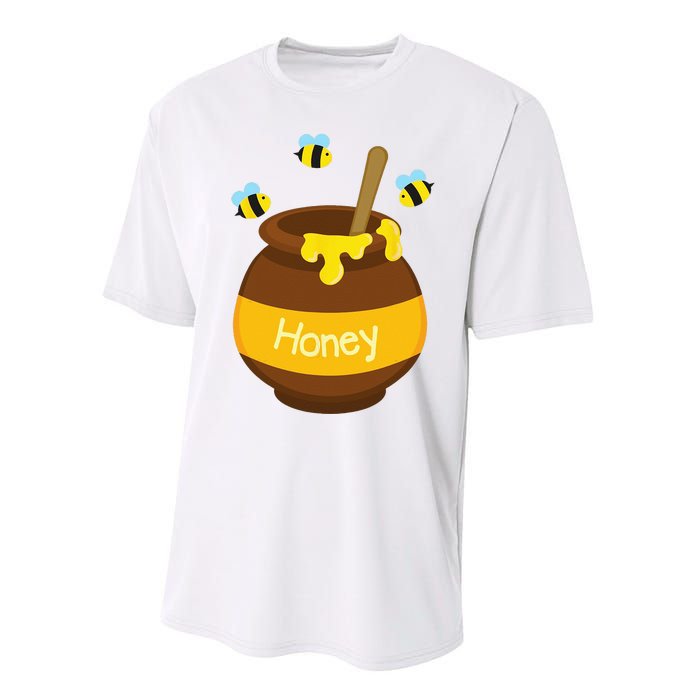 Honey Cute Bee Buzzing Beehive Pot Flying Funny Beekeeping Performance Sprint T-Shirt