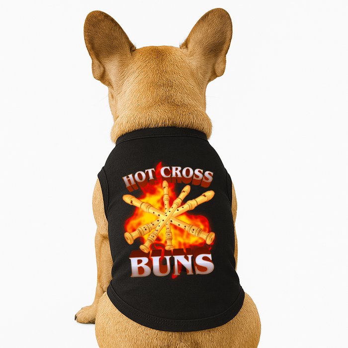 Hot Cross Buns Fire Recorder Flute Doggie Tank