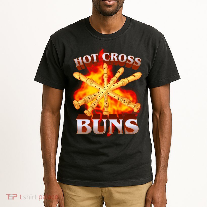 Hot Cross Buns Fire Recorder Flute Tall T-Shirt