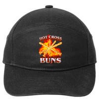 Hot Cross Buns Fire Recorder Flute 7-Panel Snapback Hat