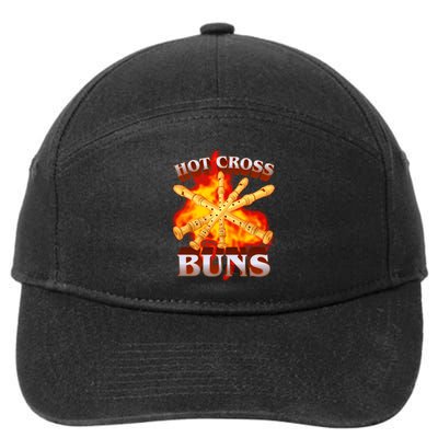 Hot Cross Buns Fire Recorder Flute 7-Panel Snapback Hat