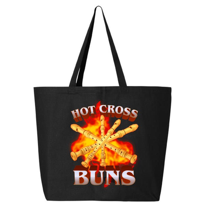 Hot Cross Buns Fire Recorder Flute 25L Jumbo Tote