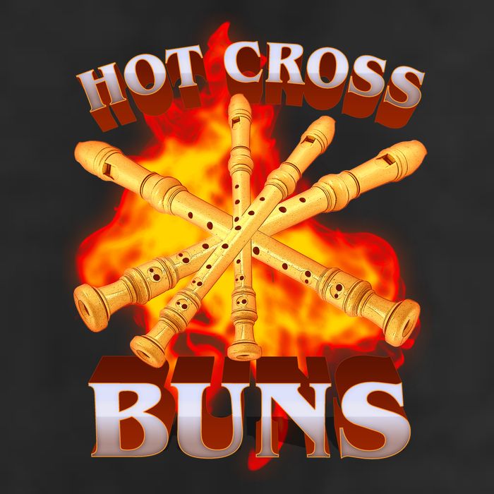 Hot Cross Buns Fire Recorder Flute Trucker Hat
