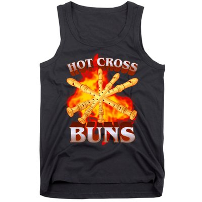 Hot Cross Buns Fire Recorder Flute Tank Top