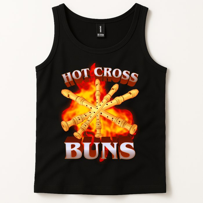 Hot Cross Buns Fire Recorder Flute Tank Top