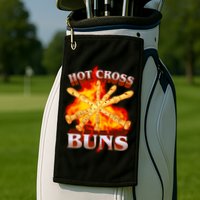 Hot Cross Buns Fire Recorder Flute Golf Towel