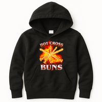 Hot Cross Buns Fire Recorder Flute Kids Hoodie