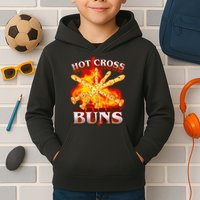 Hot Cross Buns Fire Recorder Flute Kids Hoodie