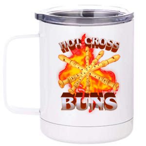 Hot Cross Buns Fire Recorder Flute 12 oz Stainless Steel Tumbler Cup