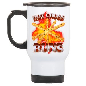 Hot Cross Buns Fire Recorder Flute Stainless Steel Travel Mug