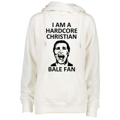 Hardcore Christian (Bale Fan) Womens Funnel Neck Pullover Hood