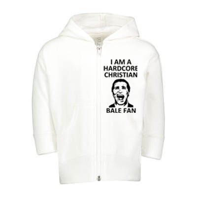 Hardcore Christian (Bale Fan) Toddler Zip Fleece Hoodie