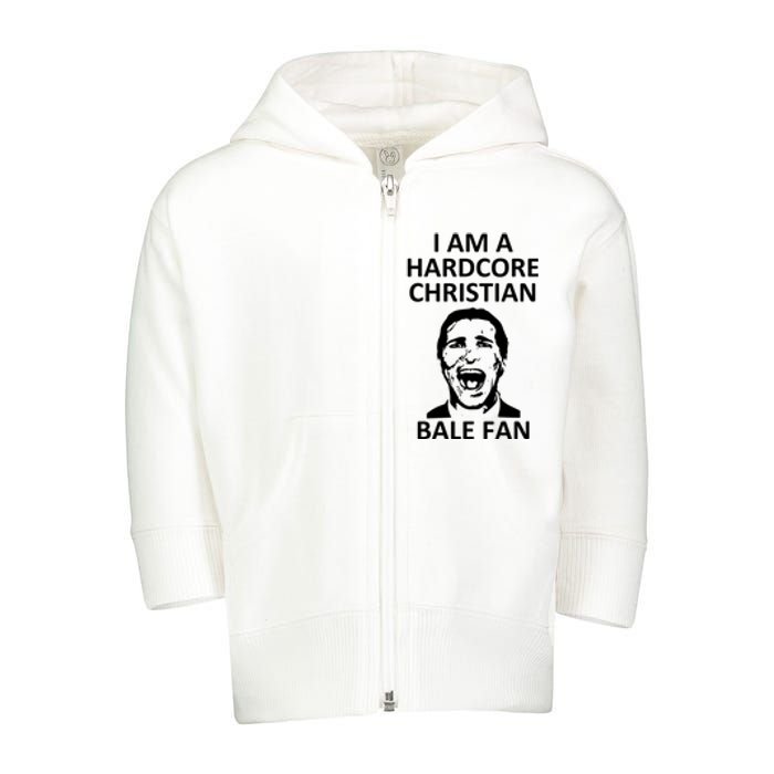 Hardcore Christian (Bale Fan) Toddler Zip Fleece Hoodie