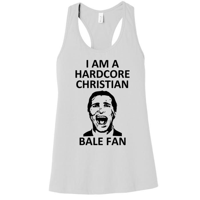 Hardcore Christian (Bale Fan) Women's Racerback Tank