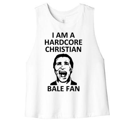 Hardcore Christian (Bale Fan) Women's Racerback Cropped Tank