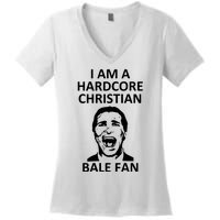 Hardcore Christian (Bale Fan) Women's V-Neck T-Shirt