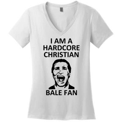 Hardcore Christian (Bale Fan) Women's V-Neck T-Shirt