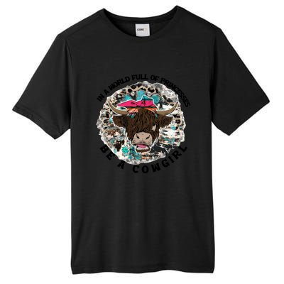 Highland Cow Bandana Be A Cowgirl Western Country Farmers Gift Tall Fusion ChromaSoft Performance T-Shirt