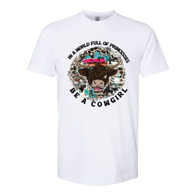 Highland Cow Bandana Be A Cowgirl Western Country Farmers Gift Softstyle® CVC T-Shirt